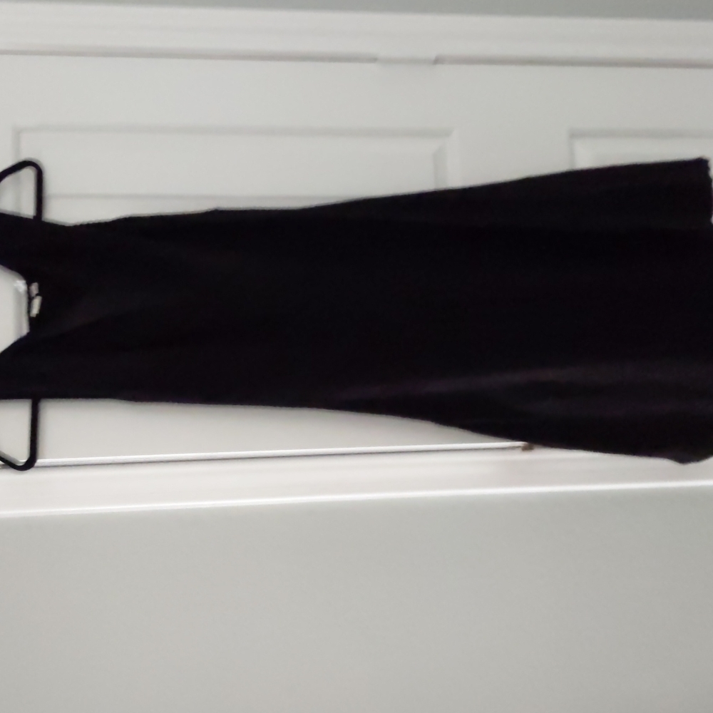 Black Gap Sleeveless Handkerchief Hem Midi Dress